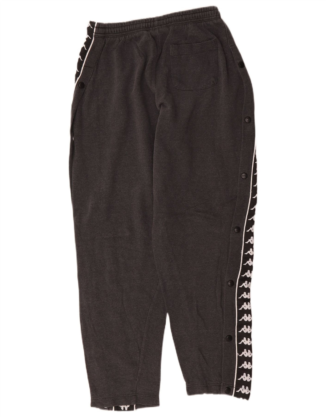 Kappa Herren-Trainingshose mit Grafik, mittelgraue Colourblock-Baumwolle