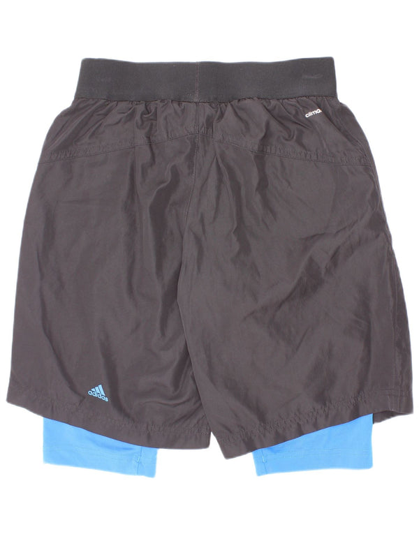Adidas Jungen MESSI Sportshorts 9–10 Jahre, schwarzes Polyester