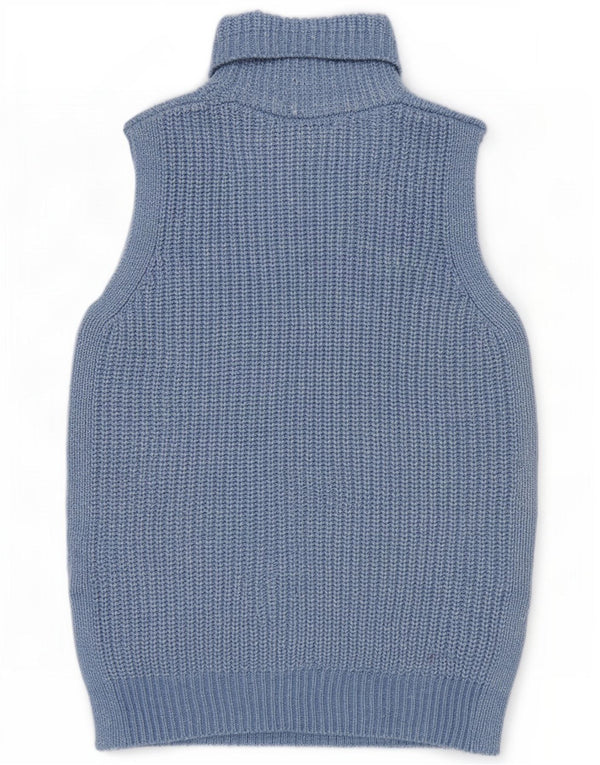 Marks & Spencer Damen Weste Tank Top UK 14 Mittelblaues Polyester