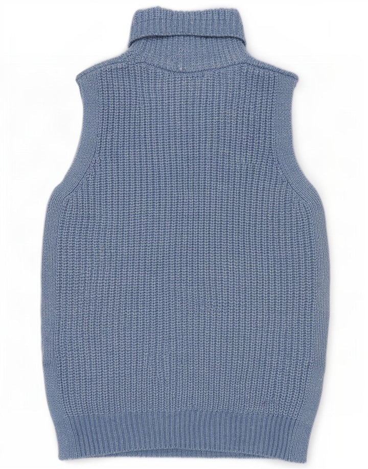 Marks & Spencer Damen Weste Tank Top UK 14 Mittelblaues Polyester