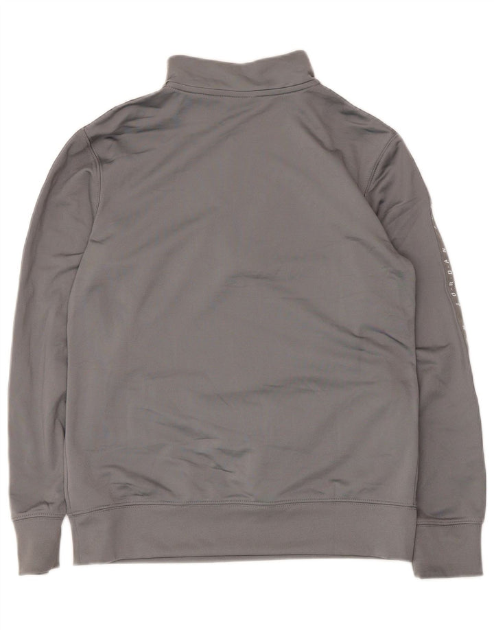 Jordan Jungen-Sweatshirt mit Grafik, 12–13 Jahre, Größe L, Grau, Farbblock
