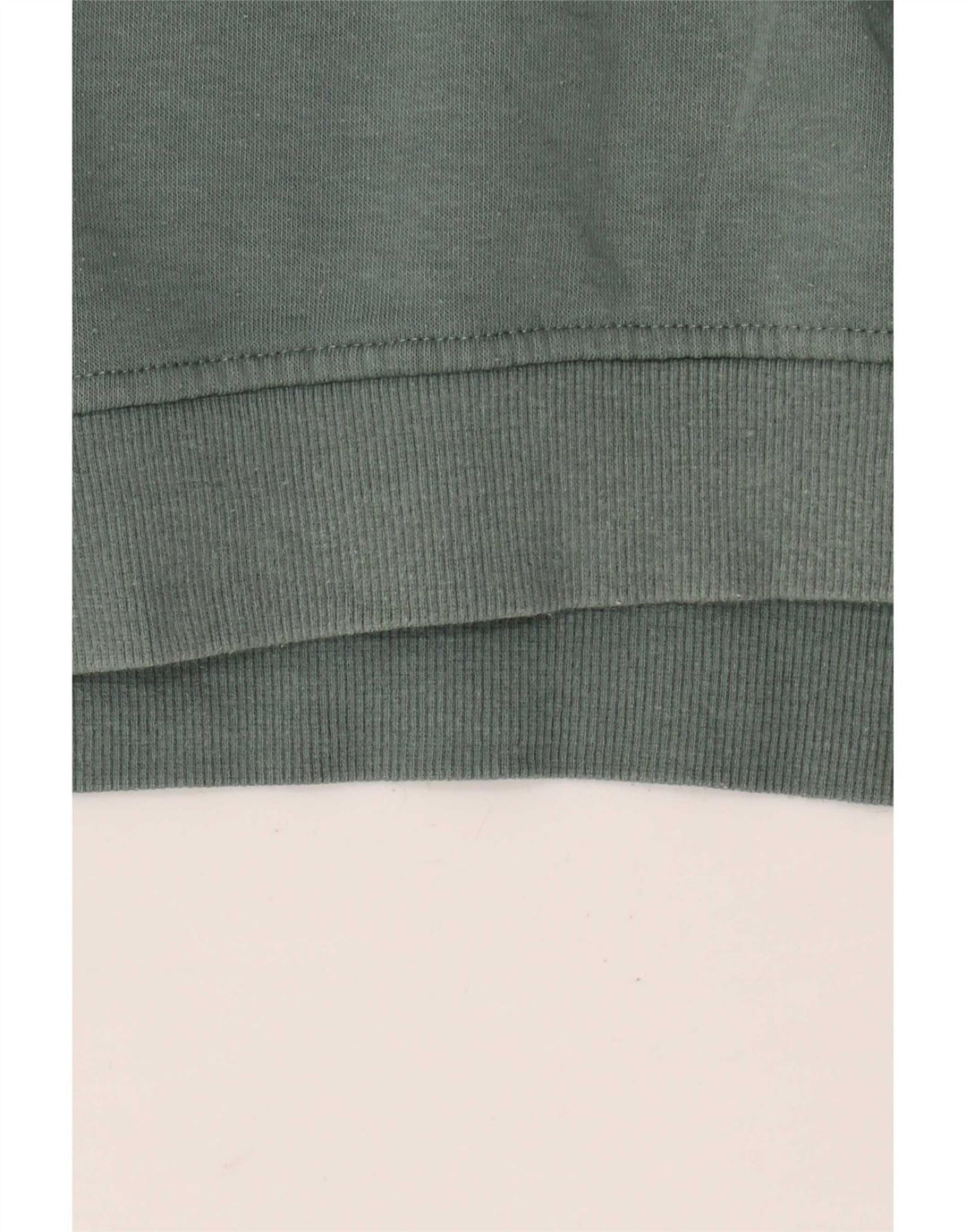 Zara Damen Crop Oversized Sweatshirt Pullover UK 14 Mittelgrüne Baumwolle