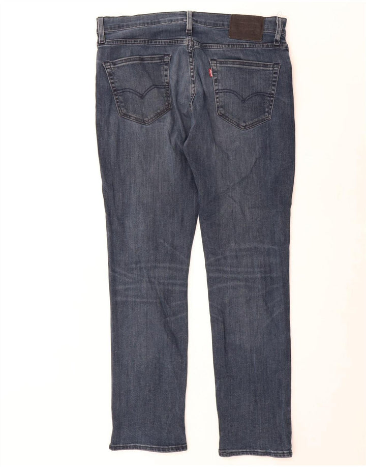 LEVI'S Herren Slim Jeans W34 L30 Blaue Baumwolle