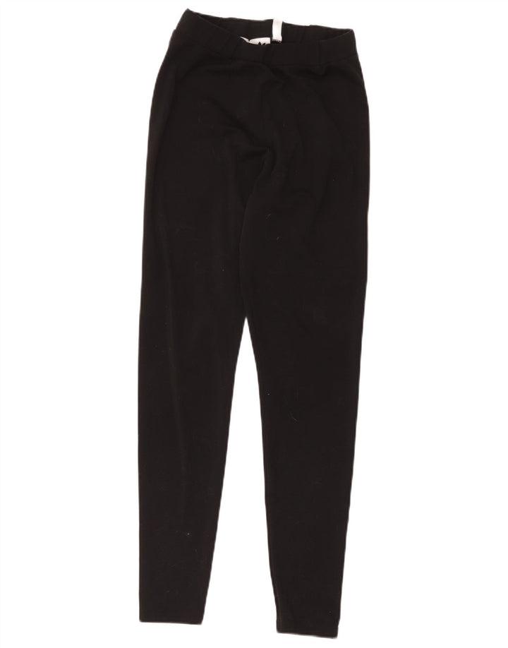 Adidas Mädchen-Leggings, 13–14 Jahre, schwarzes Polyester