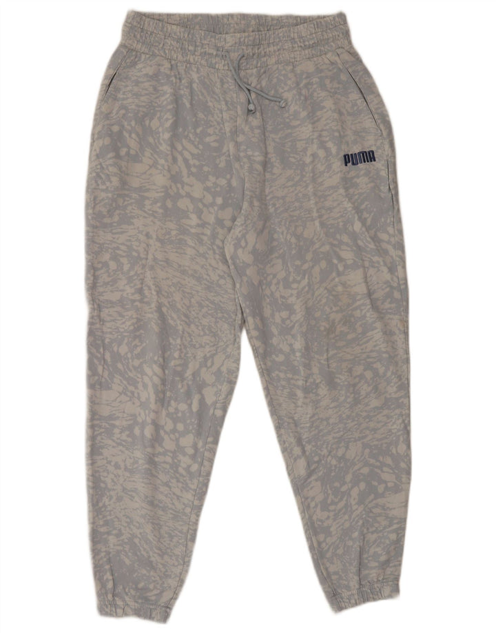Puma Herren-Trainingshose, Jogginghose, Größe L, Blau, Batikfärbung