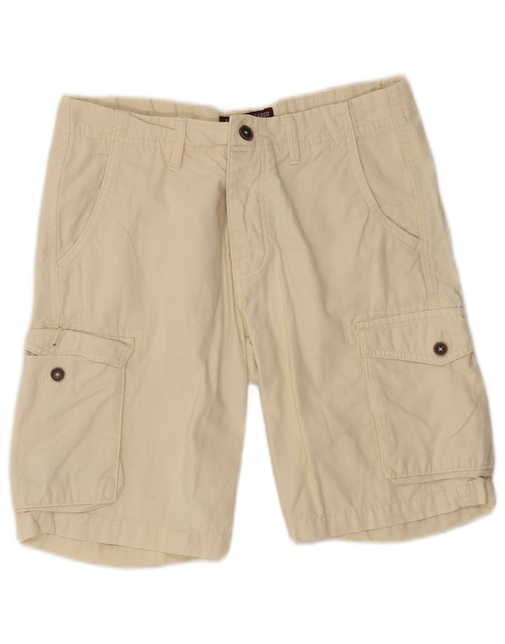 OVS Herren Regular Cargo Shorts W32 Mittelbeige Baumwolle