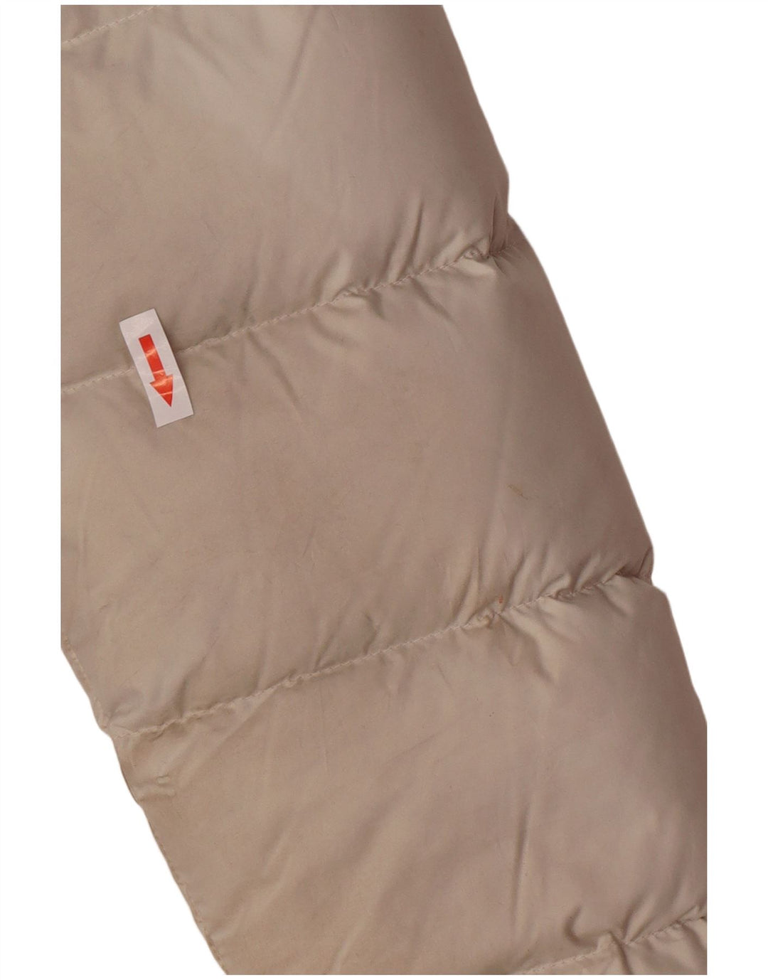 Marmot Wattierter Damenmantel mit Kapuze, UK 10, Größe S, cremefarbenes Polyester