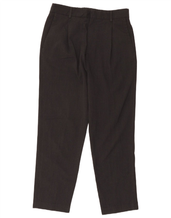 Zara Herren-Anzughose mit Pegged, EU 42, Größe L, W32, L26, Schwarz