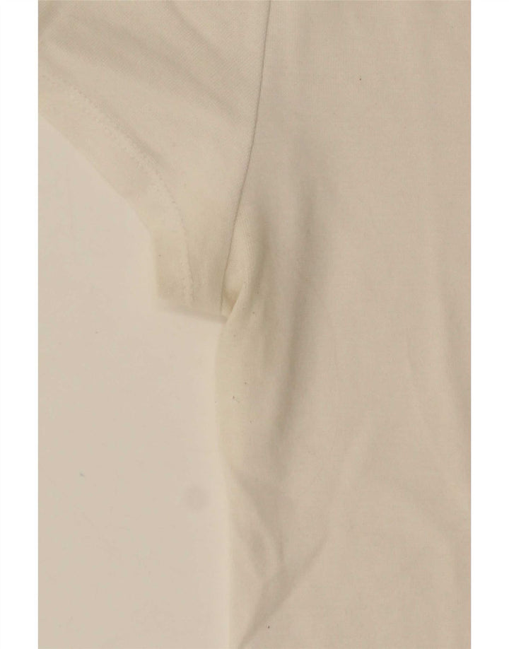 Levi's Damen T-Shirt Top UK 12 Mittelweiße Baumwolle