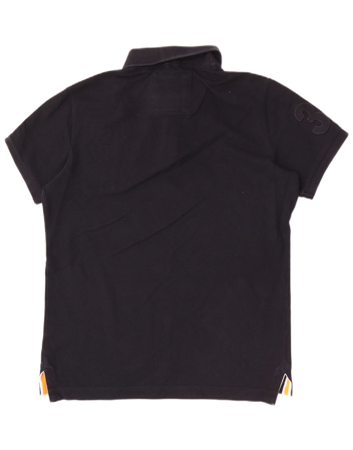 Superdry Herren-Poloshirt mit Grafik, Größe L, Marineblau
