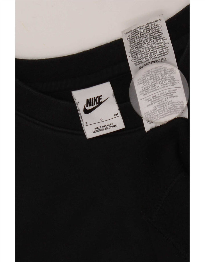 Nike Herren Sweatshirt Pullover Small Schwarz Baumwolle