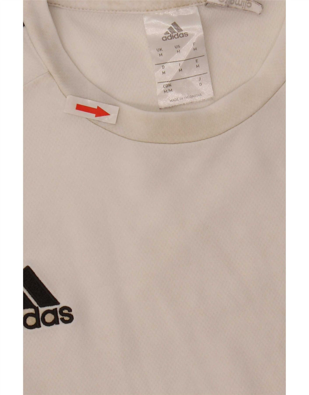 Adidas Herren Climalite T-Shirt Top Mittelweißes Colourblock-Polyester