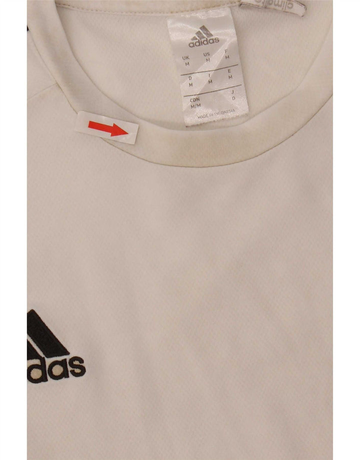 Adidas Herren Climalite T-Shirt Top Mittelweißes Colourblock-Polyester
