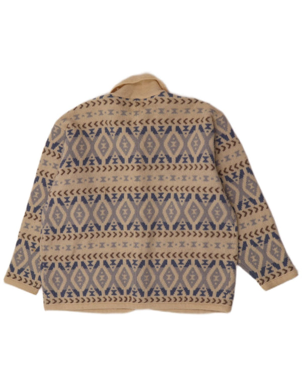 Laura Ashley Damen-Strickjacke in Übergröße, Gr. 18, XL, gebrochenes Weiß, geometrisch