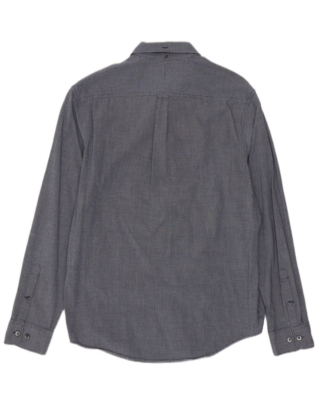 Penguin Herren Heritage Slim Fit-Hemd, mittleres Marineblau, geometrisches Rayon