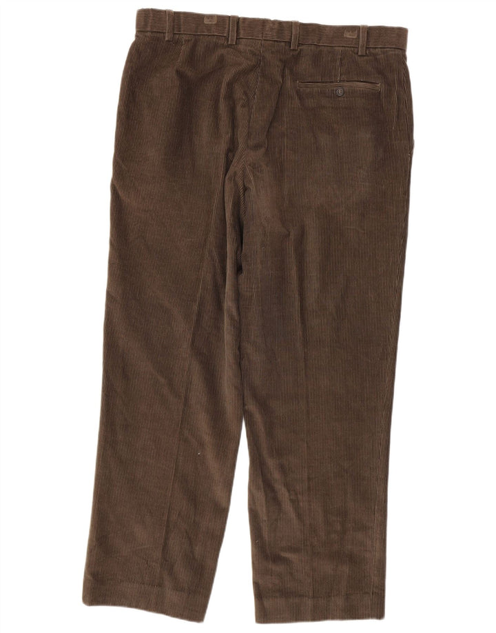 MARKS & SPENCER Herren gerade Cordhose W36 L29 braune Baumwolle
