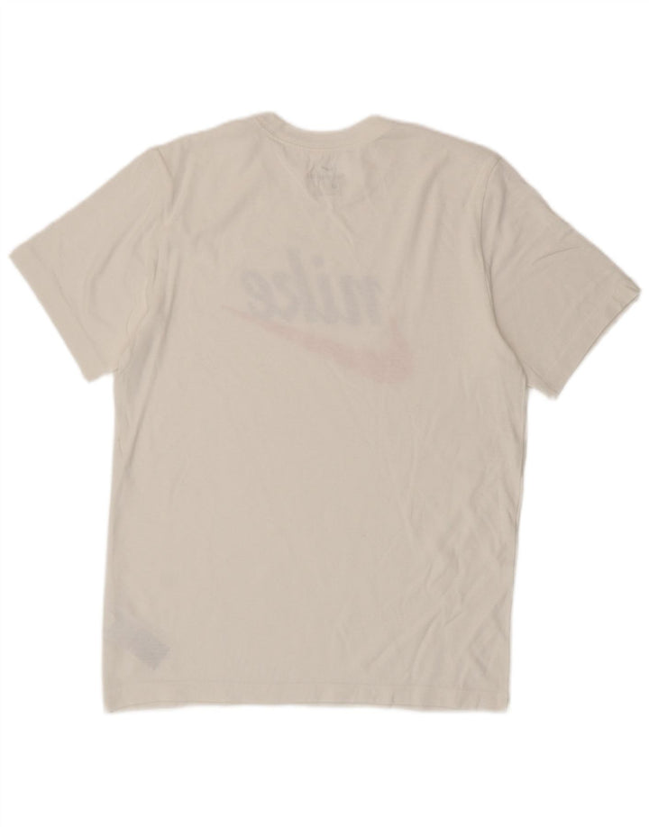 Nike Herren-T-Shirt mit Grafik, mittelweiße Baumwolle