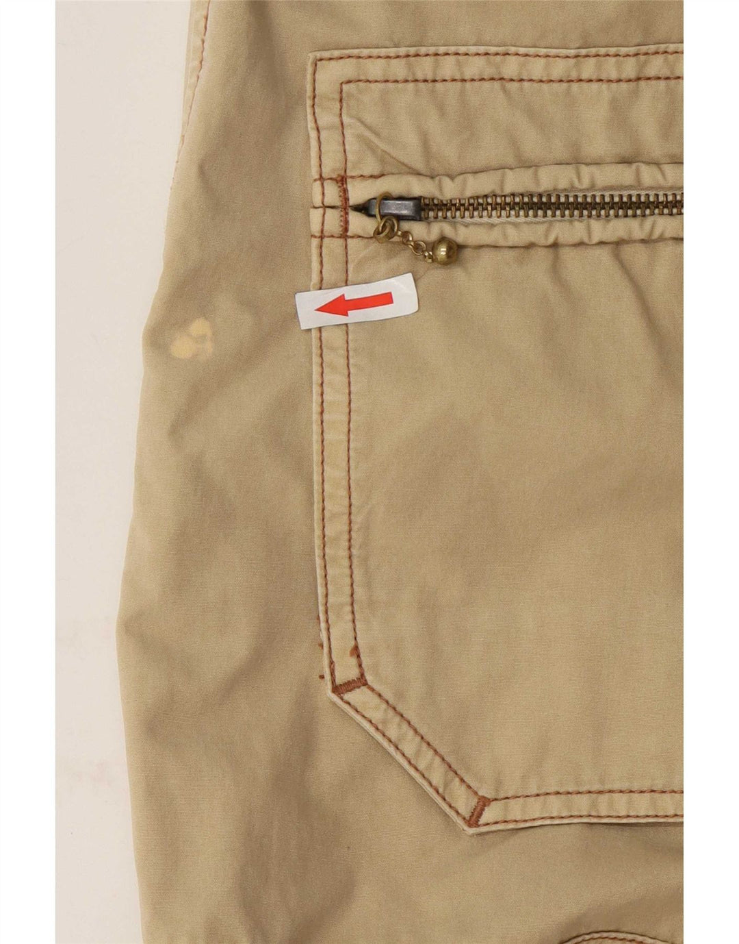 Gerade Herren-Cargohose von Marlboro Classics, W32, L34, Khaki, Baumwolle