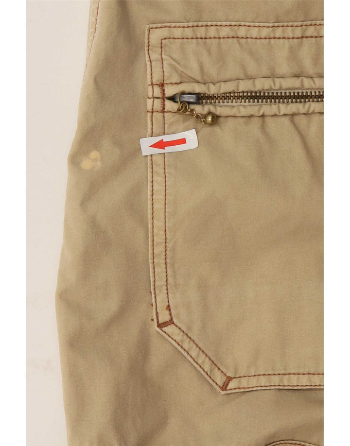 Gerade Herren-Cargohose von Marlboro Classics, W32, L34, Khaki, Baumwolle