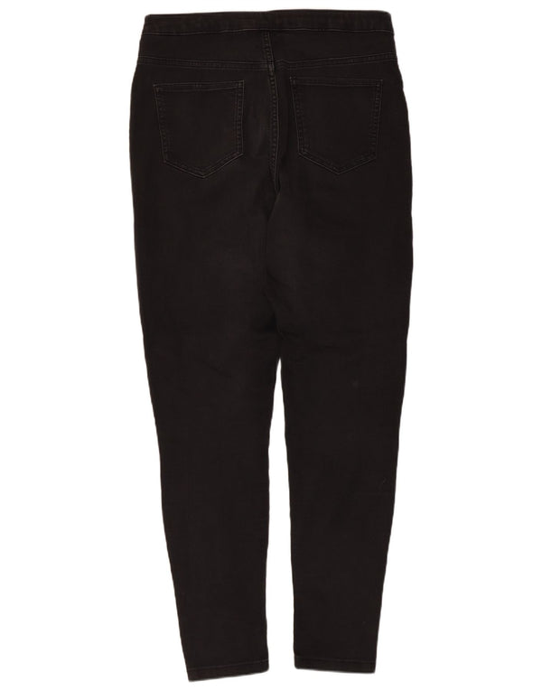 Marks & Spencer Damen Super Skinny Jeans UK 16 Large W32 L28 Schwarze Baumwolle