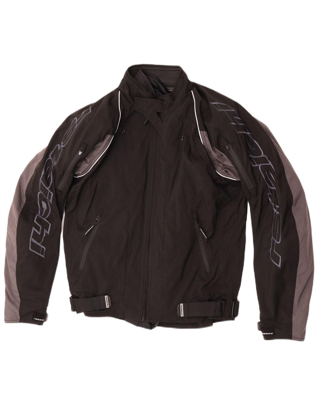 RS Taichi Herren Graphic Racer Jacke UK 38 Mittelschwarzes Colourblock-Nylon