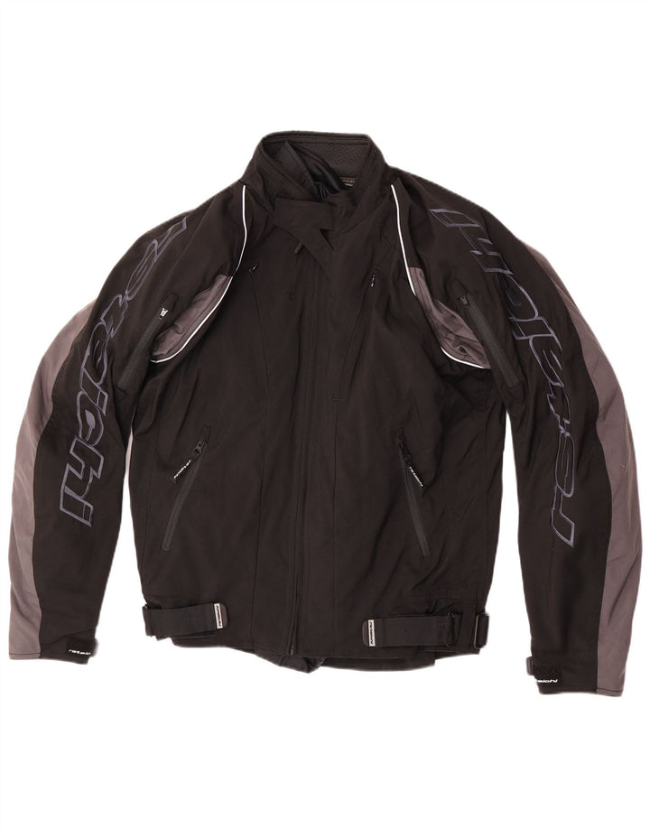 RS Taichi Herren Graphic Racer Jacke UK 38 Mittelschwarzes Colourblock-Nylon
