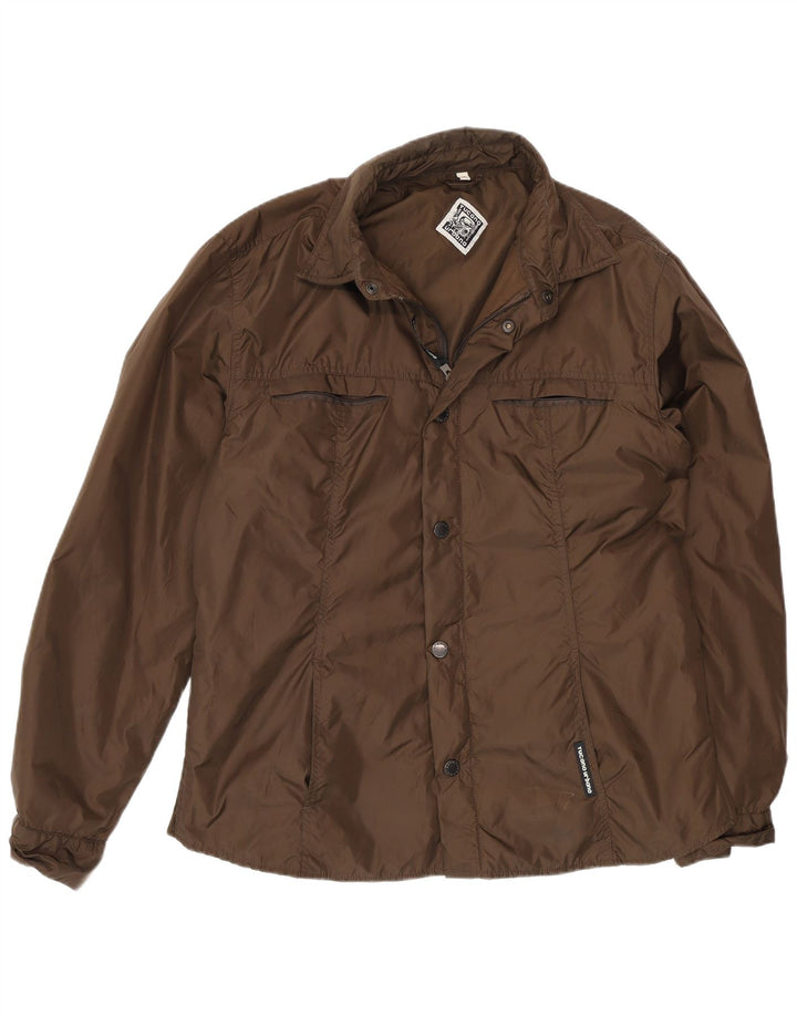 Tucano Urbano Herren-Utility-Jacke UK 38 Mittelbraunes Nylon
