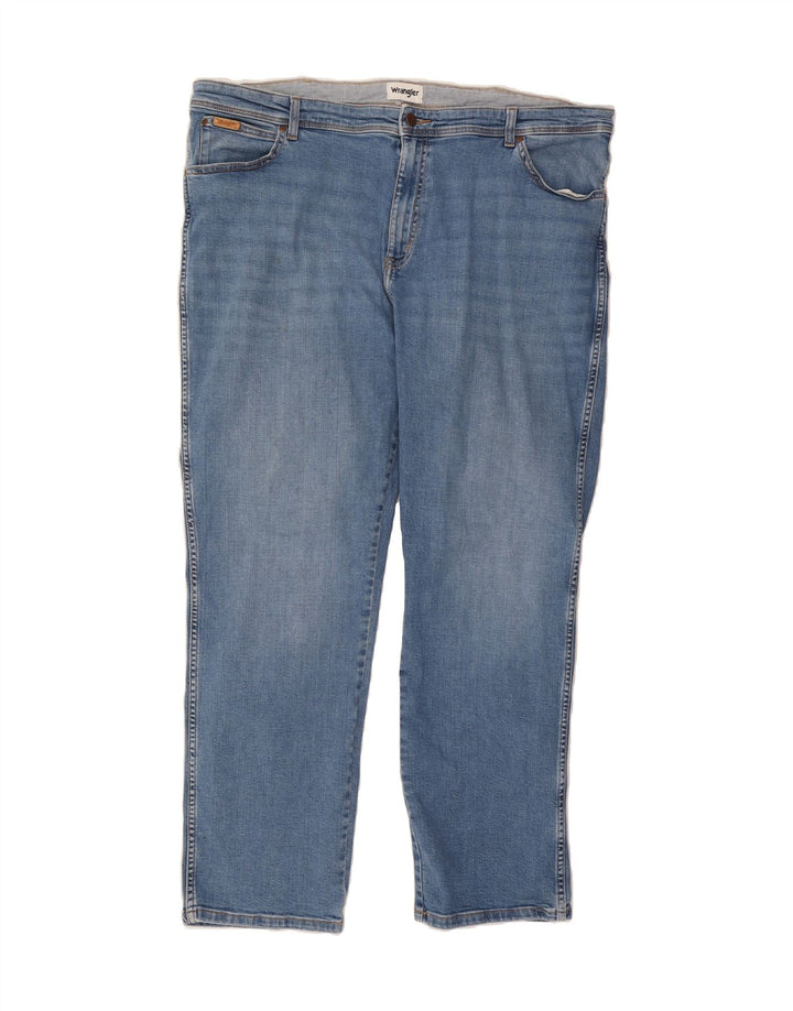 WRANGLER Damen Texas Straight Jeans W44 L32 Blaue Baumwolle