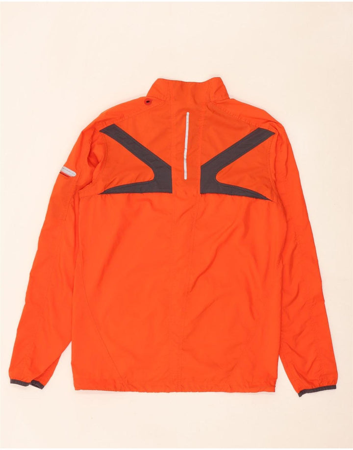 ASICS Herren Regenjacke UK 40 Large Orange Colourblock Polyester