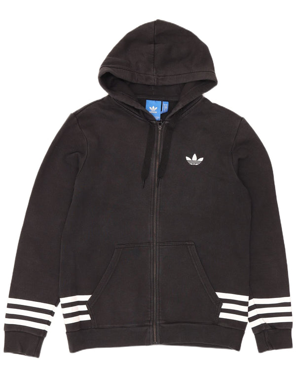 Adidas Herren Graphic Zip Hoodie Pullover Medium Schwarz Baumwolle Sport