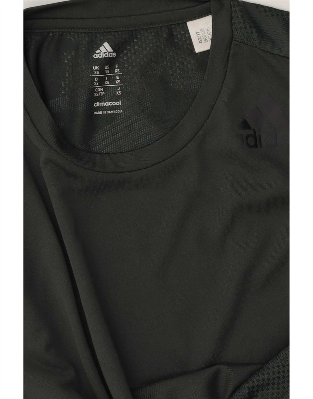 Adidas Herren Climacool T-Shirt Top XS Grün Camouflage Polyester