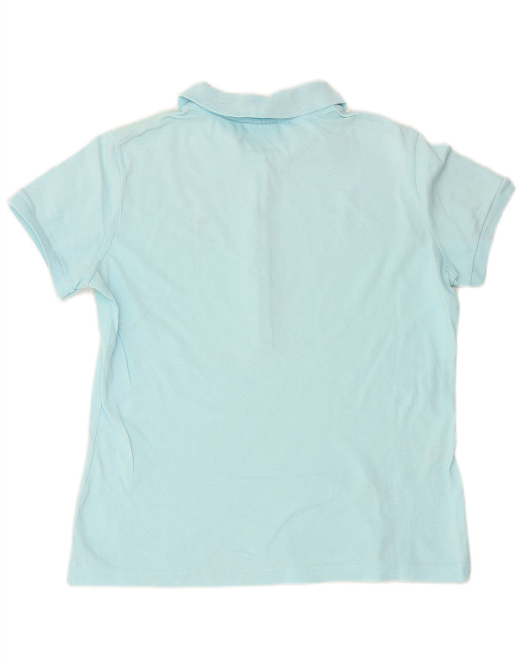 LACOSTE Damen Poloshirt Größe 48 XL Blaue Baumwolle