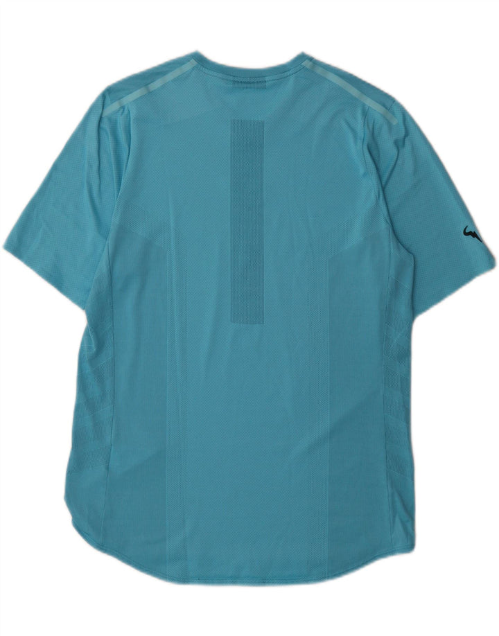 Nike Herren Dri Fit T-Shirt Top Large Blau Polyester