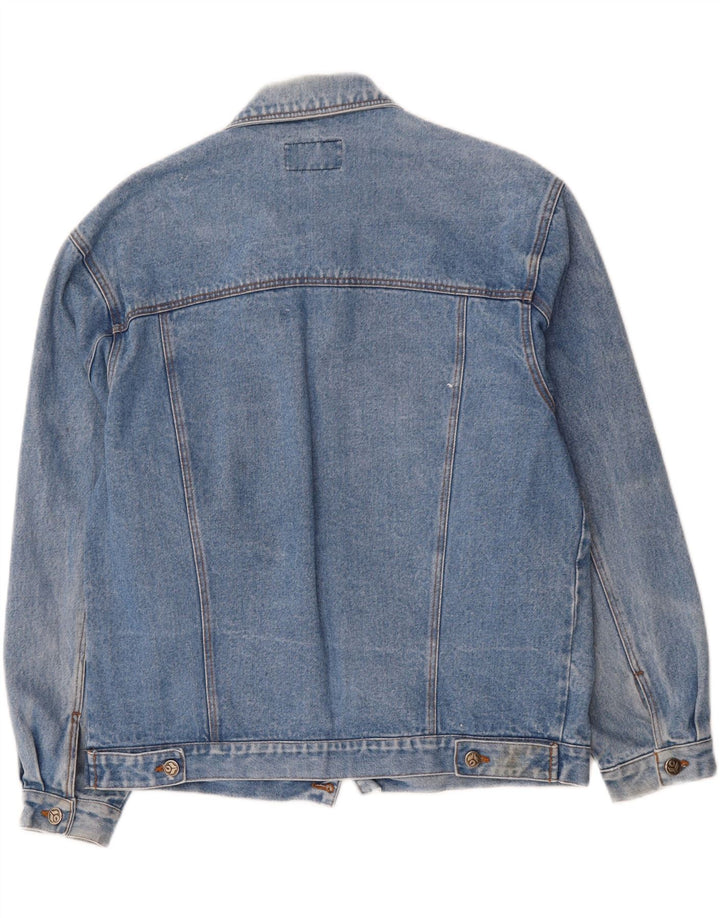 VINTAGE Mens Denim Jacket UK 38 Medium Blue Cotton Vintage Vintage and Second-Hand Vintage from Messina Hembry 
