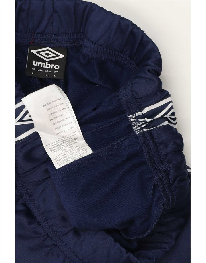 Umbro Herren-Trainingshose mit Grafik, groß, marineblau, geometrisch, Polyester
