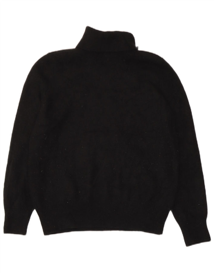 Marks & Spencer Damen-Pullover mit Rollkragen, Größe 44, Schwarz, Kaschmir