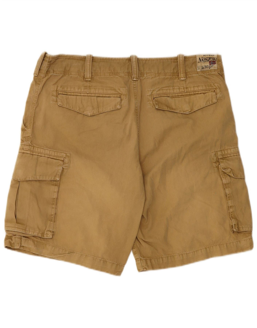 Napapijri Herren Cargoshorts W33 Mittelbeige Baumwolle