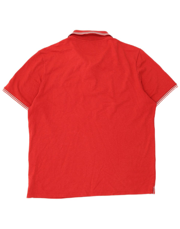 Champion Herren Easy Fit Poloshirt XL Rot gestreift