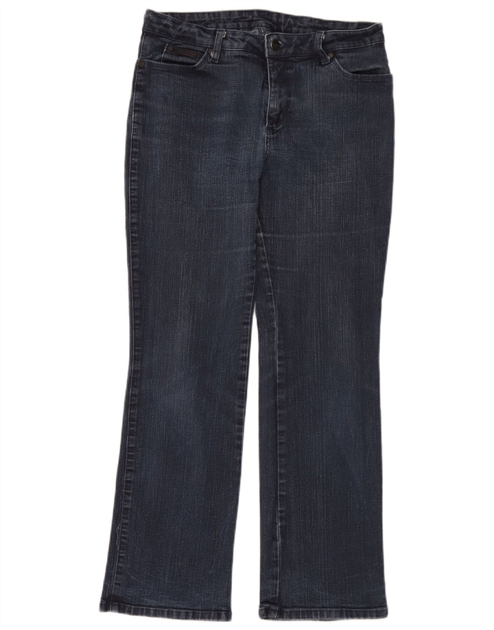 Wrangler Damen Tina Bootcut Jeans W31 L30 Blaue Baumwolle