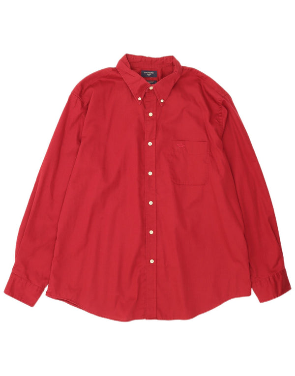 Dockers Herrenhemd XL, rote Baumwolle