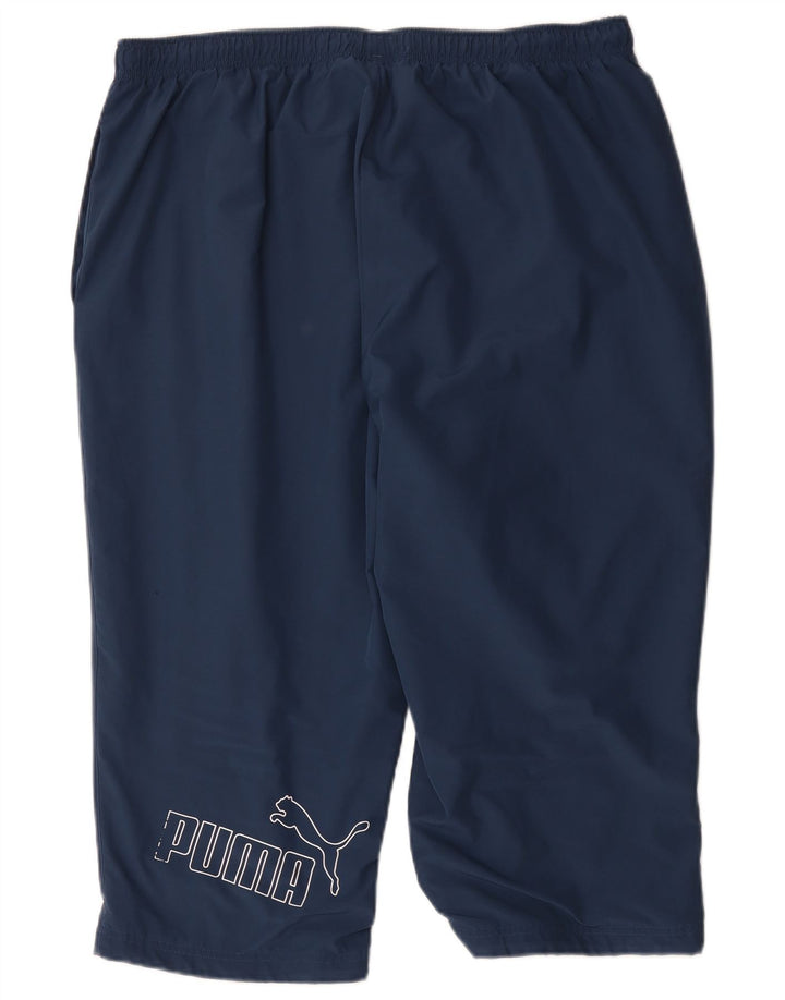 Puma Herren Graphic Capri Trainingshose 2XL Marineblau Polyester