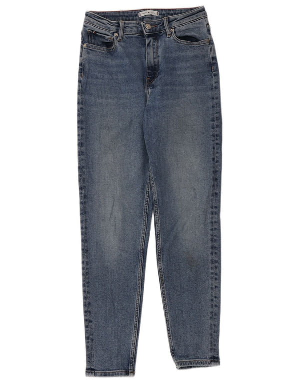 Tommy Hilfiger Damen Gramercy High Waist Tapered Jeans W27 L30 Blaue Baumwolle