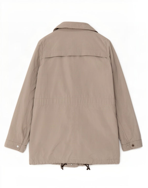 Geox Damen Respira Parka Jacke UK 12 Mittelgraues Polyester