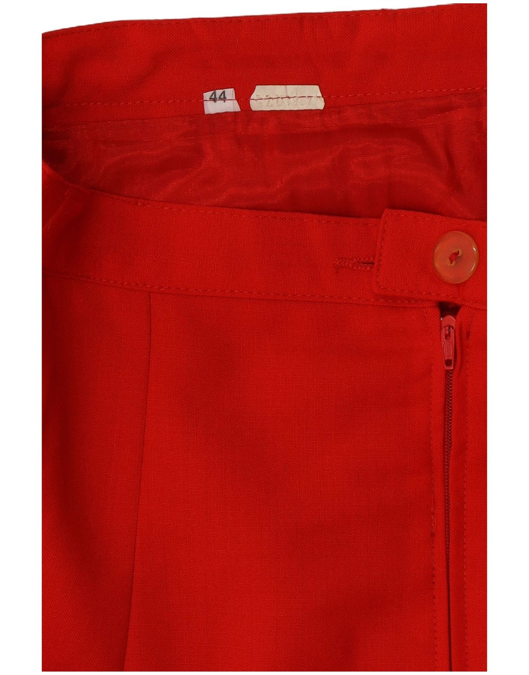 VINTAGE Damen 2-teiliges Rockset mit 2 Knöpfen IT 44 Medium W26 Rote Wolle