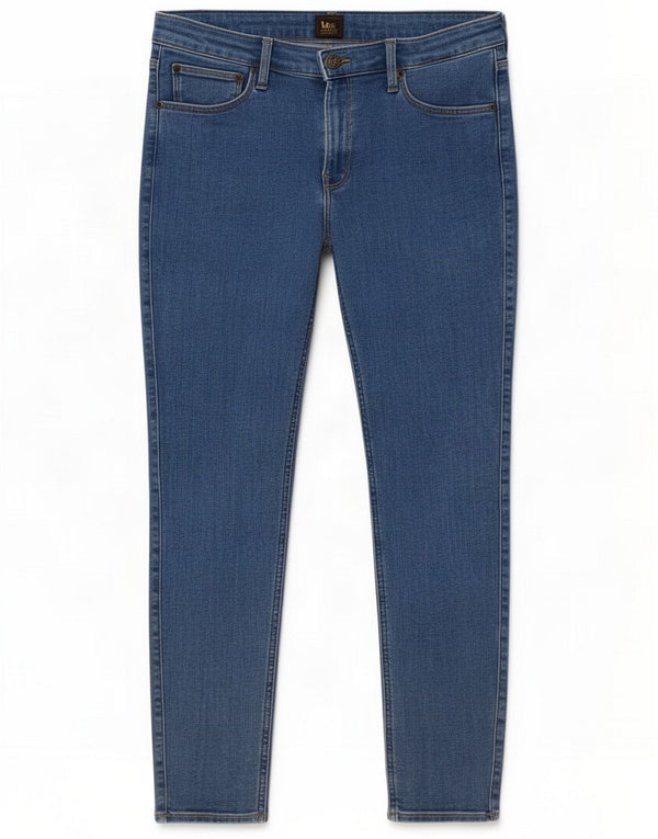 Lee Damen Scarlett Skinny Jeans W31 L28 Blaue Baumwolle