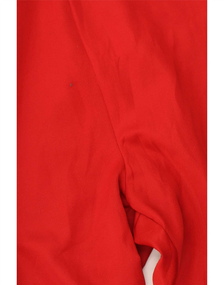 Zara Damen-Trainingshose, EU 30, W30, L29, rotes Colourblock-Polyester