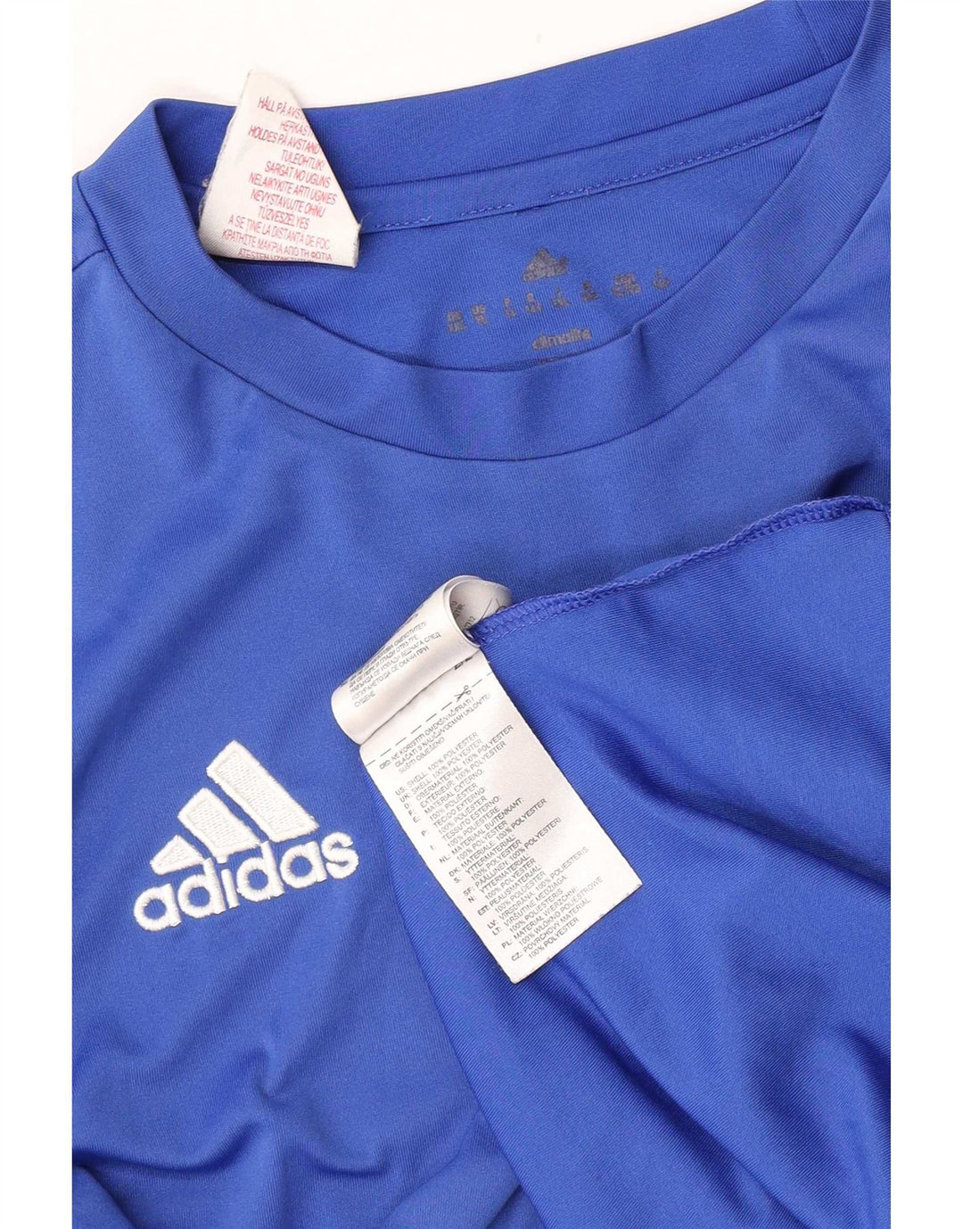 Adidas Jungen Climalite T-Shirt Top 11-12 Jahre Blau Polyester