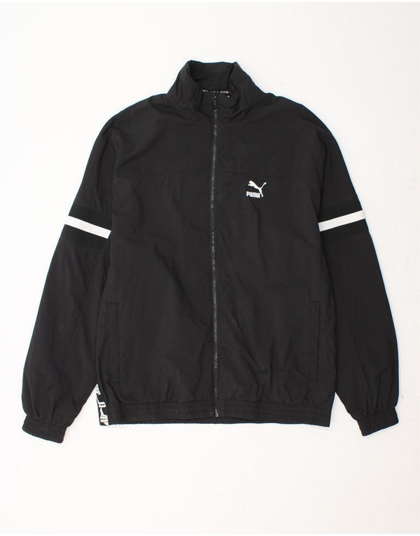 PUMA Herren Graphic Regenjacke UK 40 Large Schwarz Polyamid