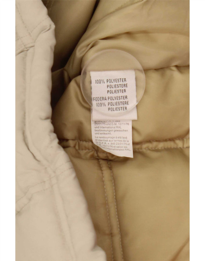 Wampum Herren Wattierte Jacke UK 44 2XL Beige Polyester