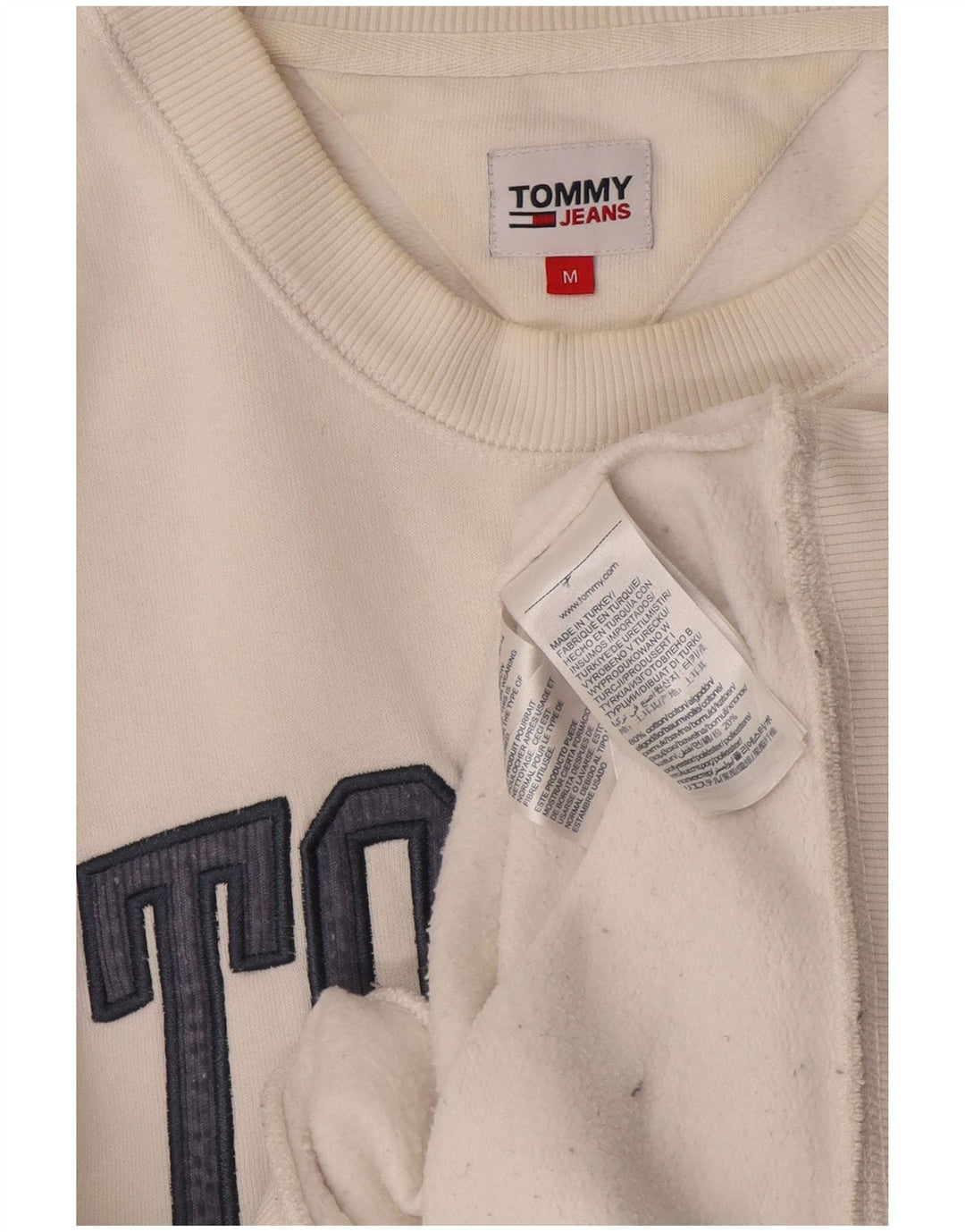 Tommy Hilfiger Herren-Sweatshirt mit Grafik, mittelweiße Baumwolle